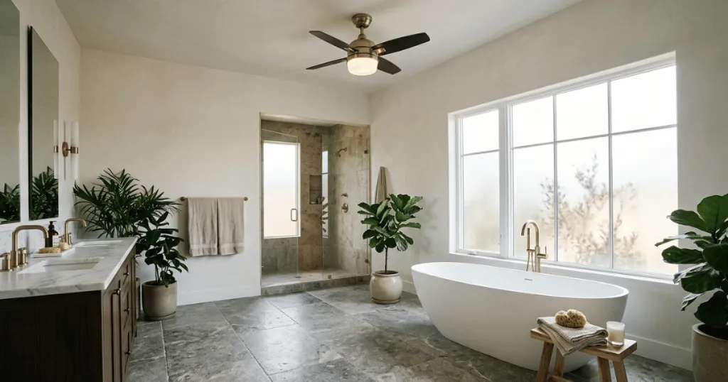 Best bathroom ceiling fan with light