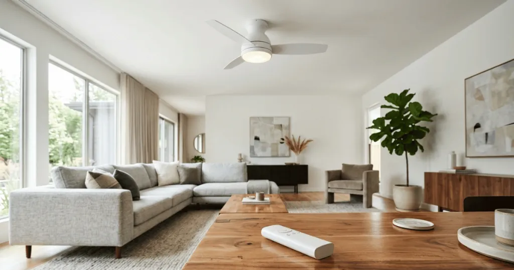 Best flush mount ceiling fan with light and remote