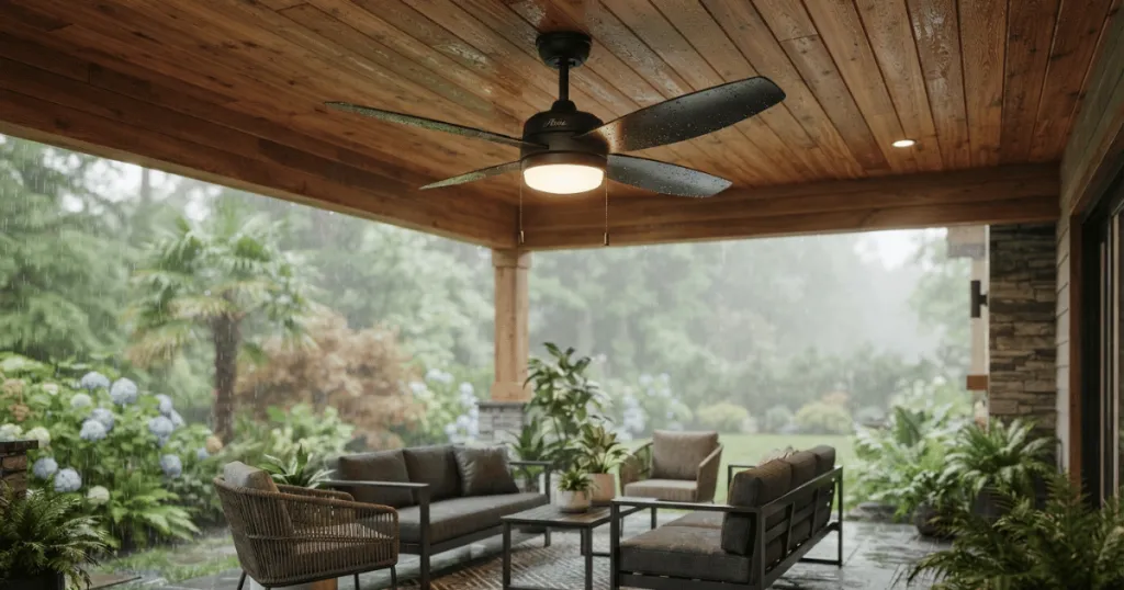 Best waterproof outdoor ceiling fan with light