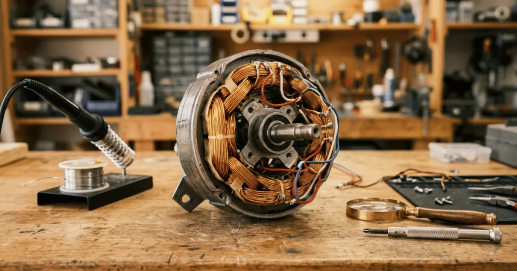 Can a ceiling fan motor be repaired?