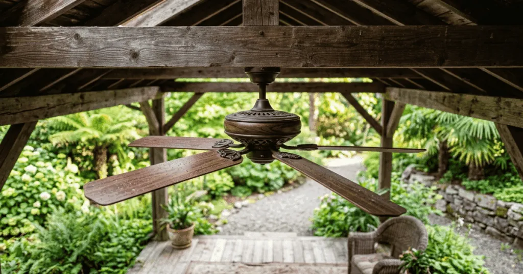 Can i put an indoor ceiling fan outdoor?