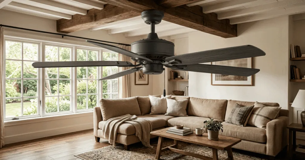 Can you use an outdoor ceiling fan indoors?