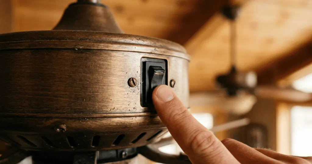 Ceiling Fan Clicking Only When On Reverse