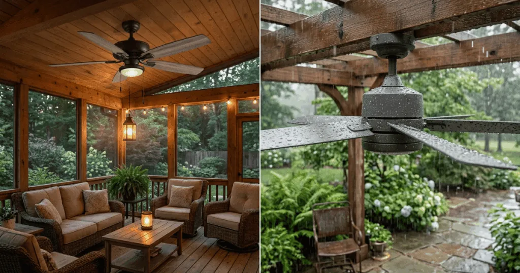 Damp-Rated vs Wet-Rated Fans