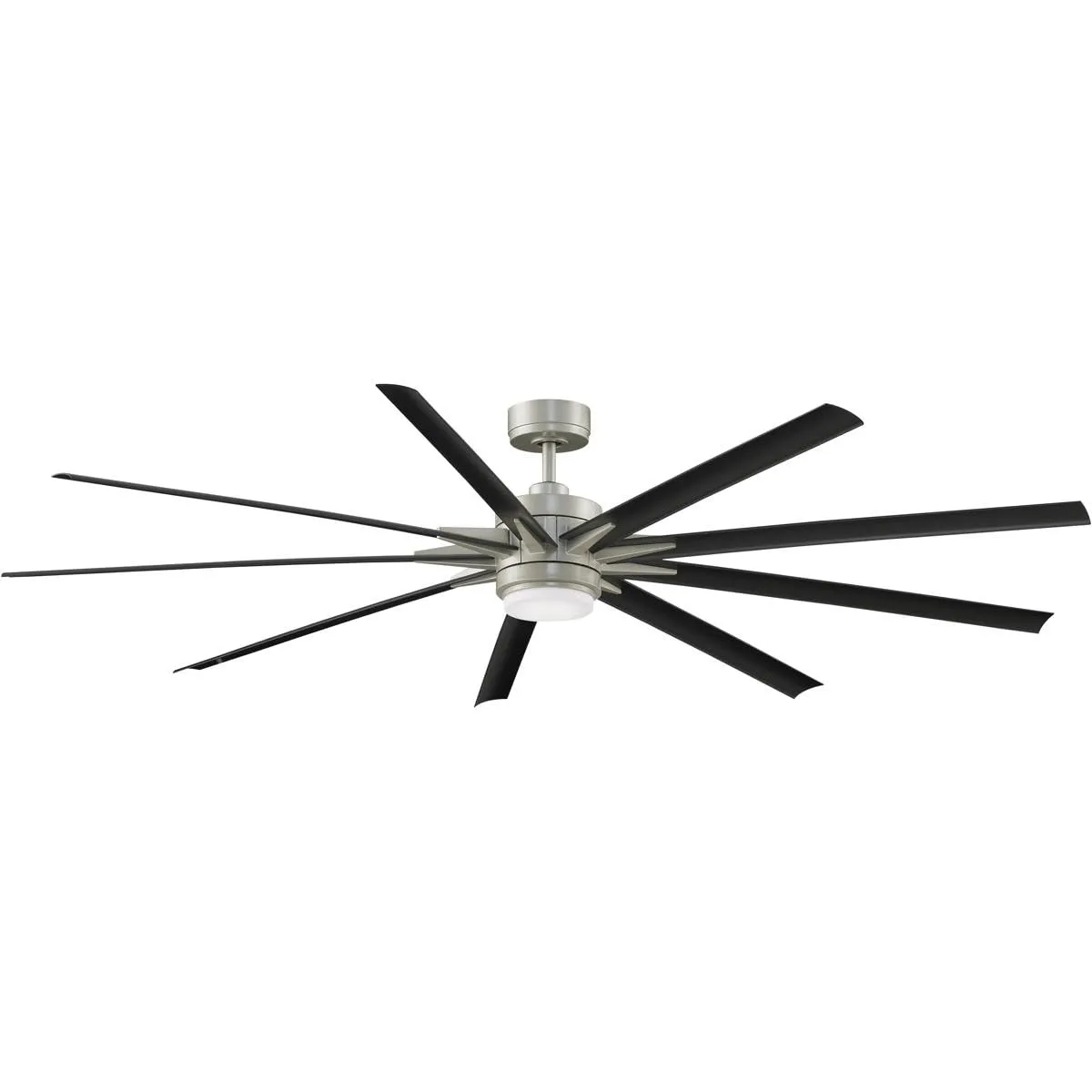 Harbor Breeze Mazon 44-in Brushed Nickel Flush Mount Indoor Ceiling Fan with Light Kit and Remote (3-Blade)