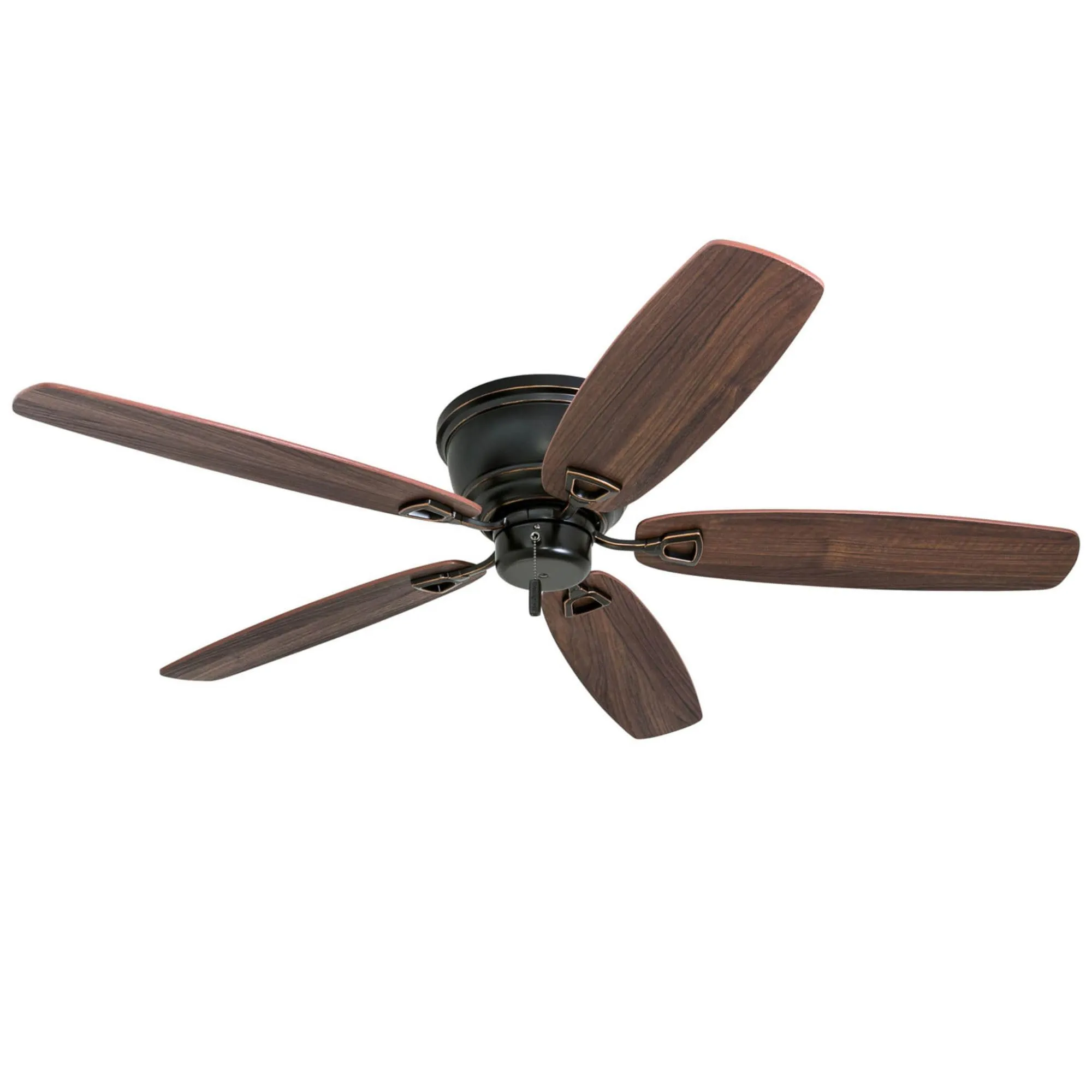 Honeywell Glen Alden 52 Inch Flush Mount Ceiling Fan, Oil Rubbed Bronze