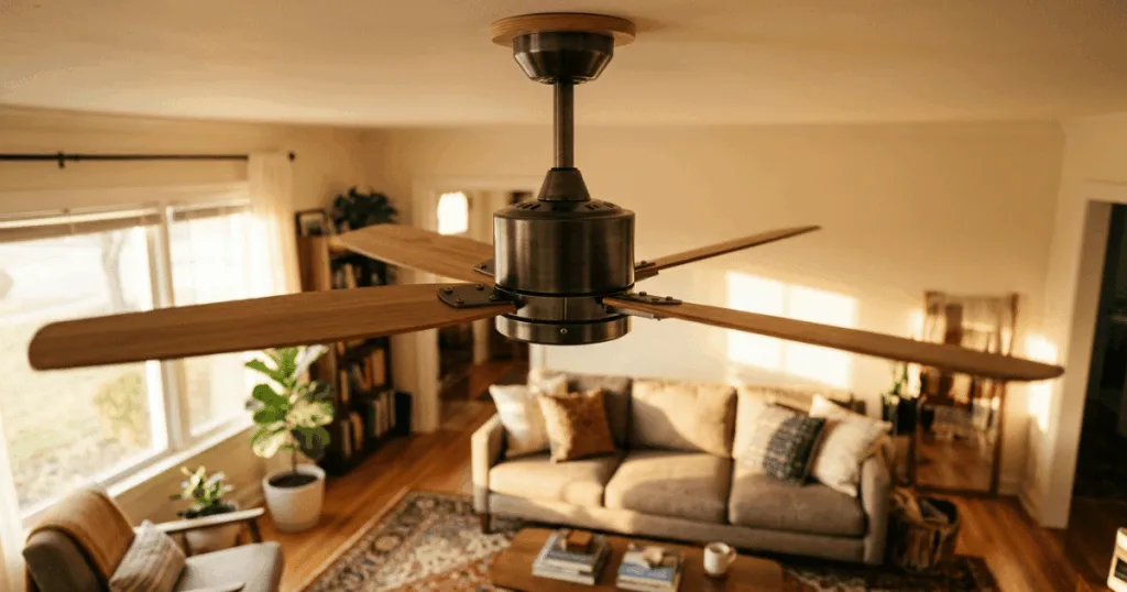 How long can a ceiling fan run continuously?