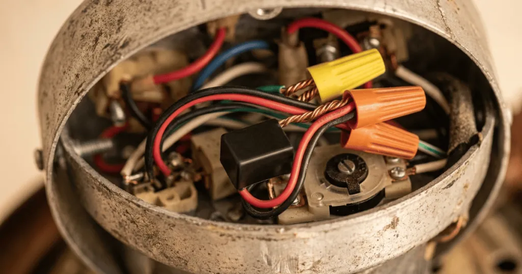 How to change capacitor in ceiling fan?