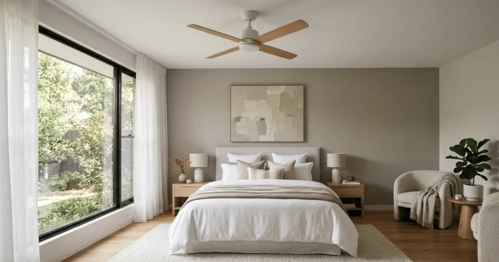 How to choose a ceiling fan for a bedroom?