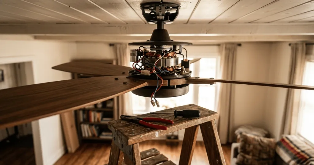 How to fix a ceiling fan?