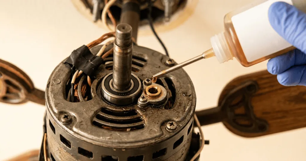How to oil a ceiling fan?