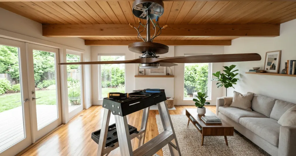How to remove a hunter ceiling fan?
