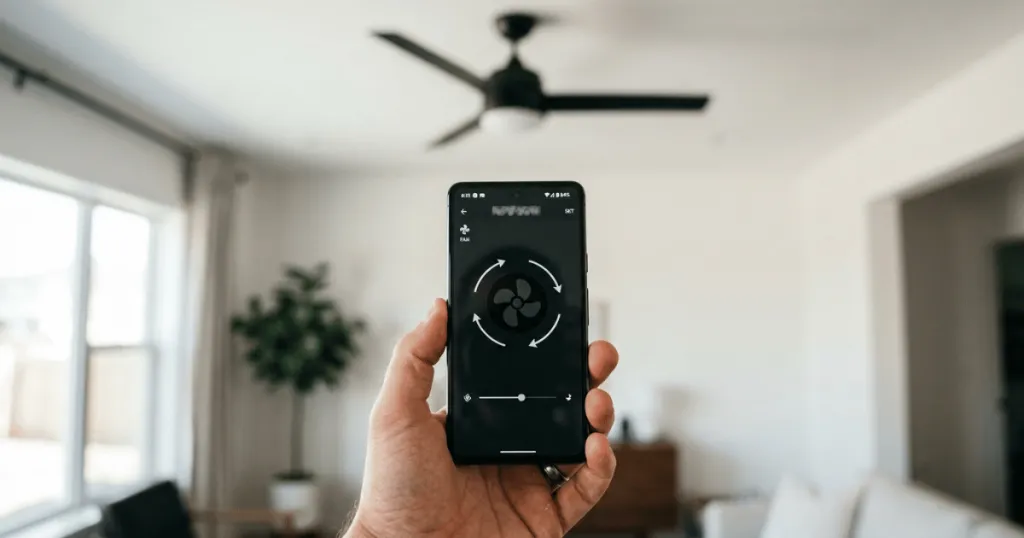 How to reverse a ceiling fan without switch?