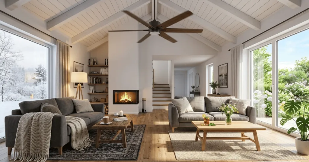How to reverse hunter ceiling fan?