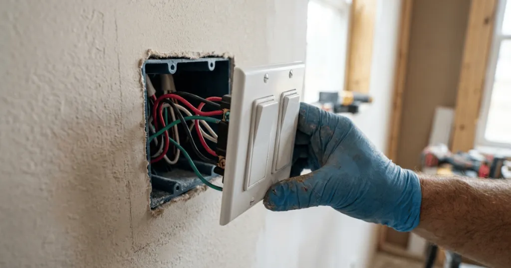 How to wire a ceiling fan with 2 switches?