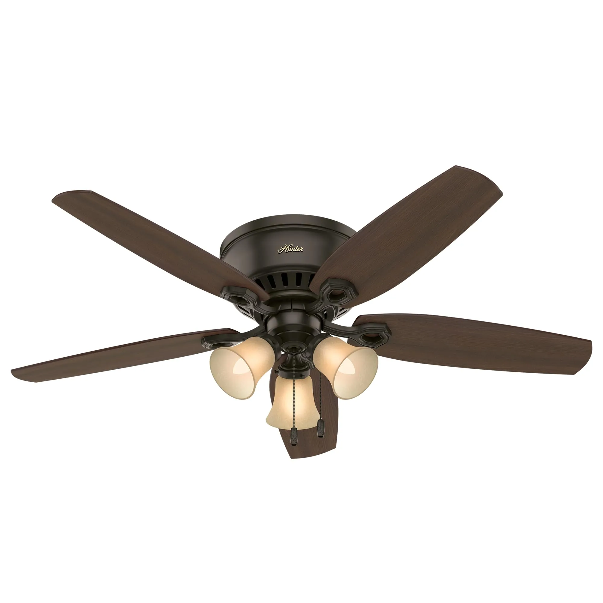 Hunter Builder, Indoor, Ceiling Fan, with LED Lights, 52 inch, New Bronze