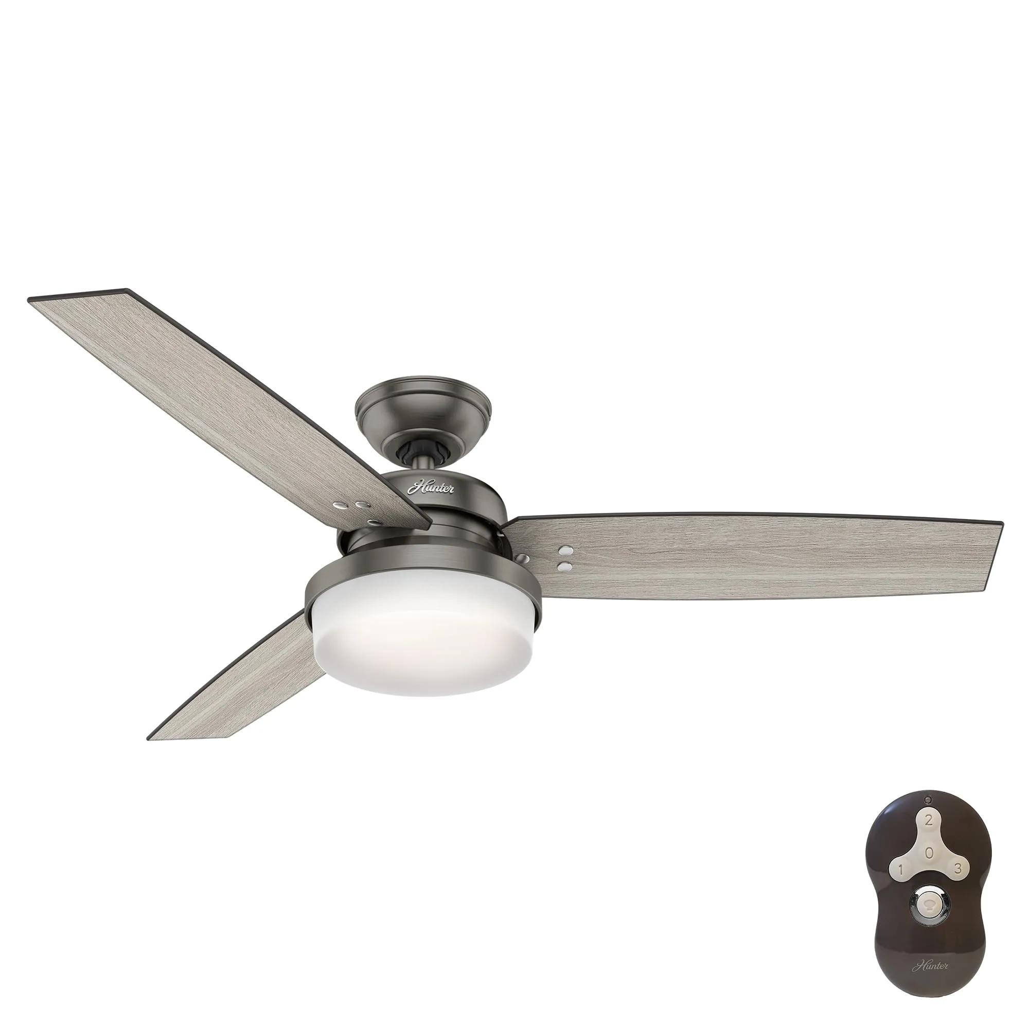 Hunter Sentinel, Indoor, Ceiling Fan, 3 Blades, 52 inch, Brushed Slate