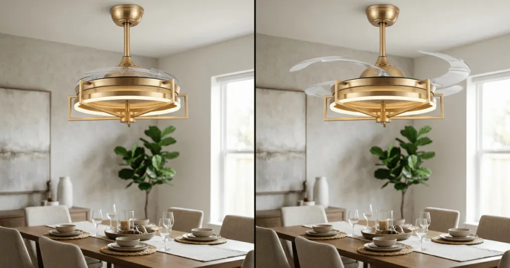 Retractable Blade Ceiling Fans