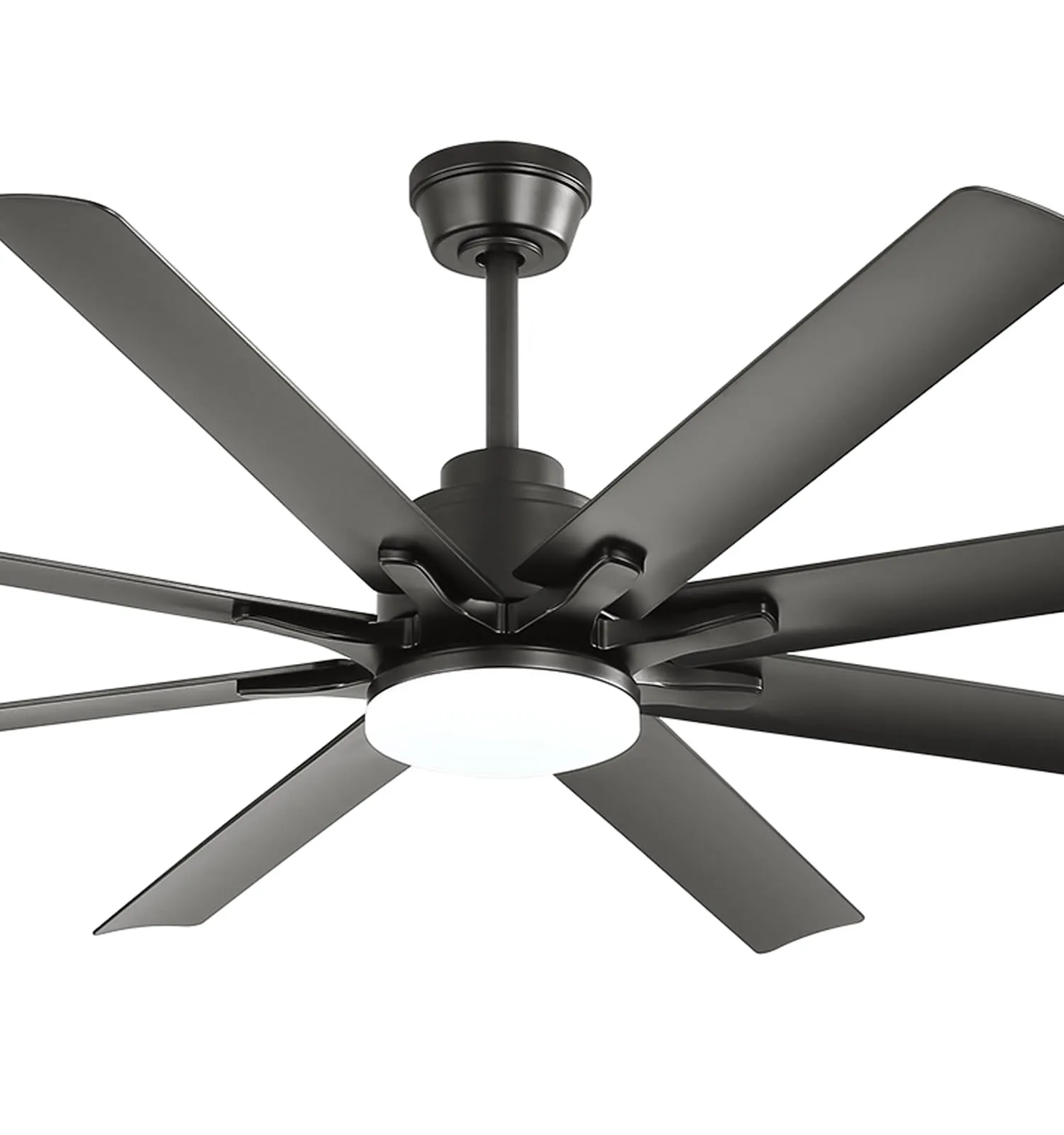Sofucor 66 Inch Smart Ceiling Fans with Lights, Large Ceiling Fan, Black