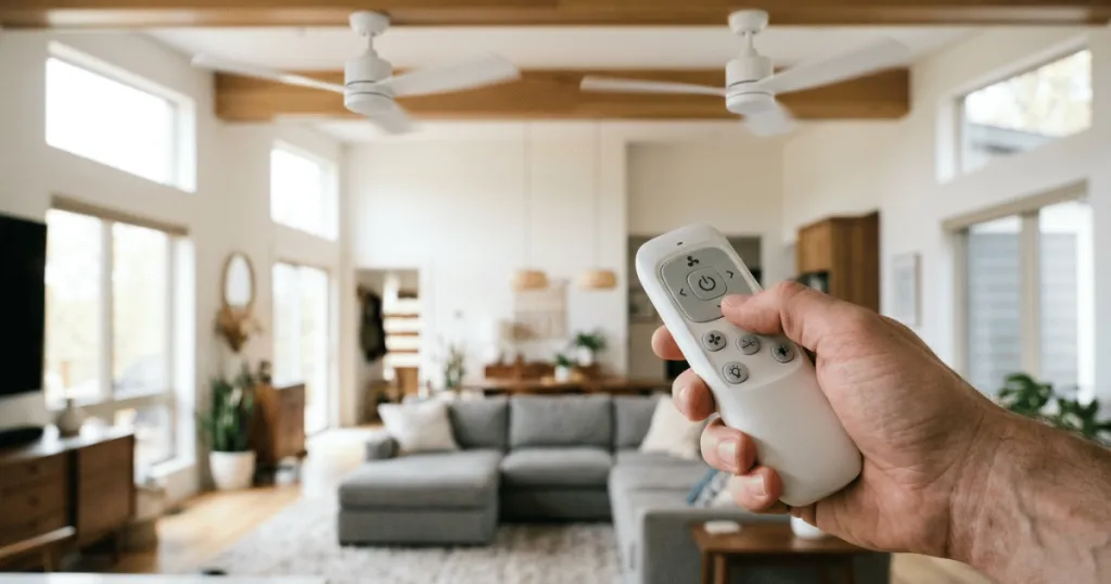 Two Ceiling Fans Responding to the Same Remote