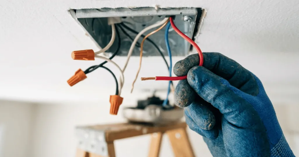 What is the red wire for a ceiling fan?